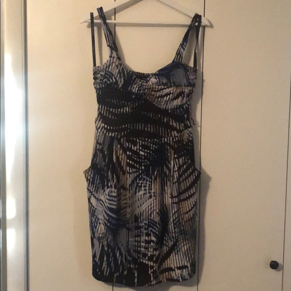 Black/Brown/Navy/White Formal Dress
